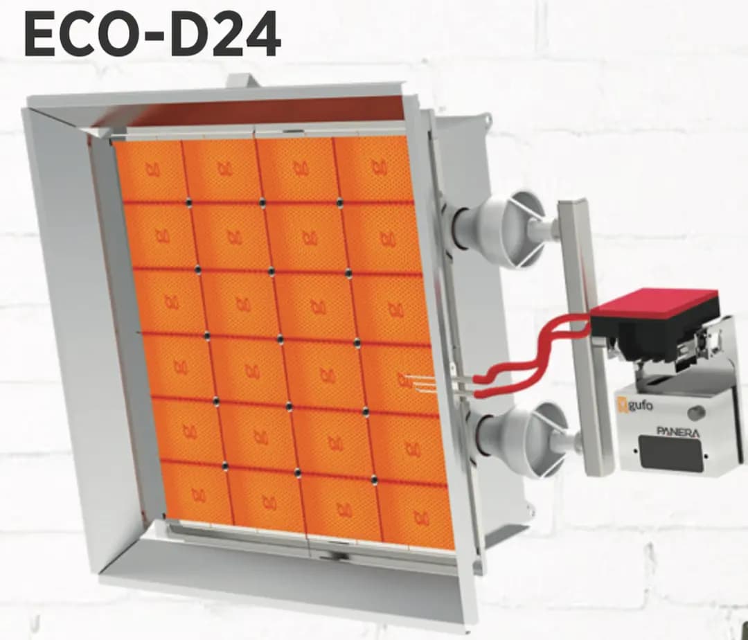 Panera GUFO ECO D24 Tek Kademeli Seramik Plakalı Radyant Isıtıcı (43,2 kW)