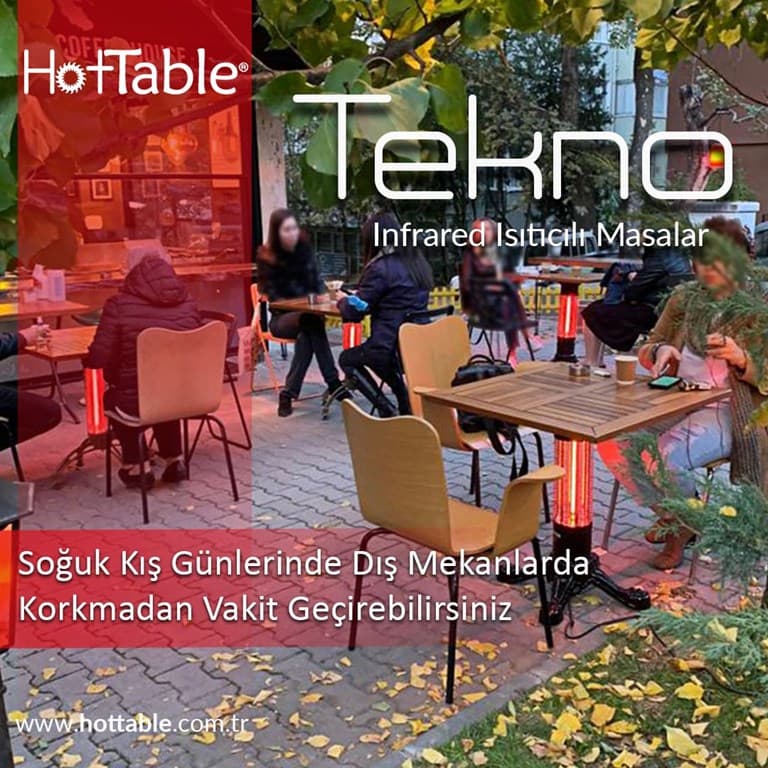 Hottable Tekno Isıtıcılı Masa 1500 Plus Watt Tek Kademe On/Off 3