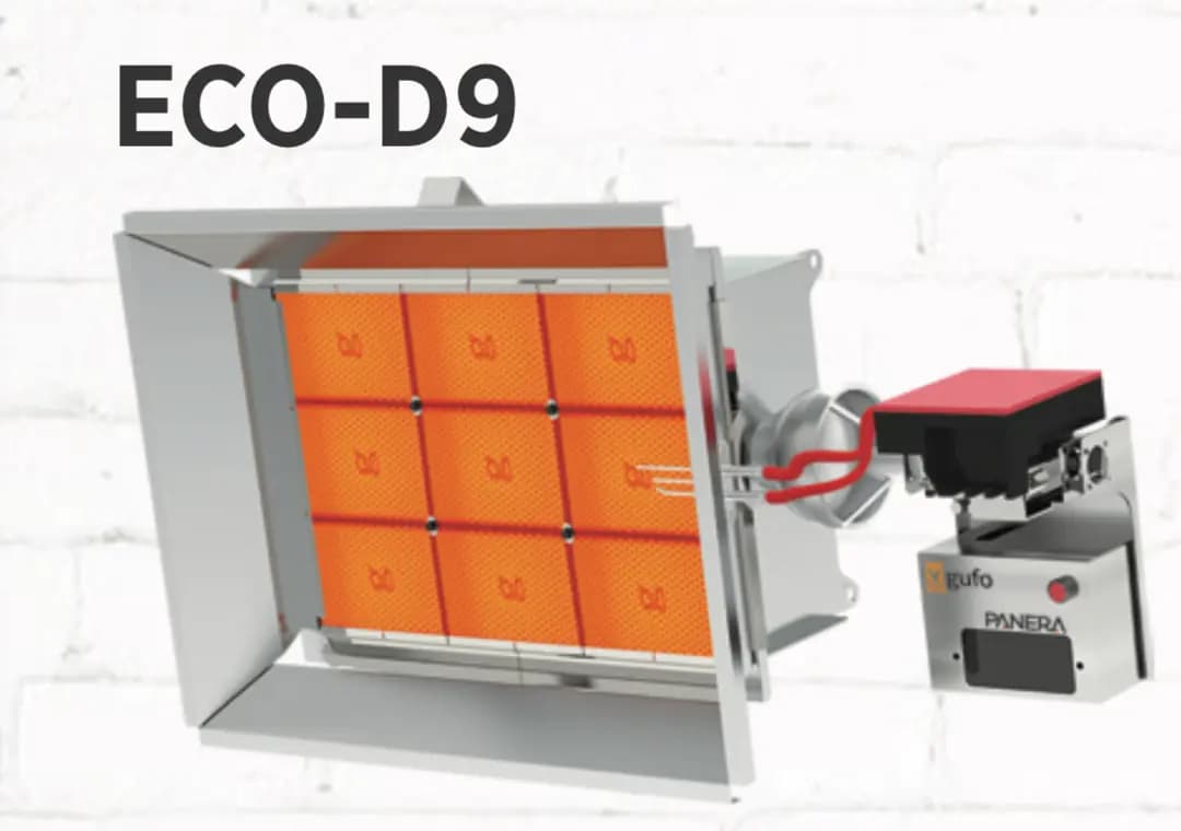Panera GUFO ECO D9 Tek Kademeli Seramik Plakalı Radyant Isıtıcı (16,2 kW) 2