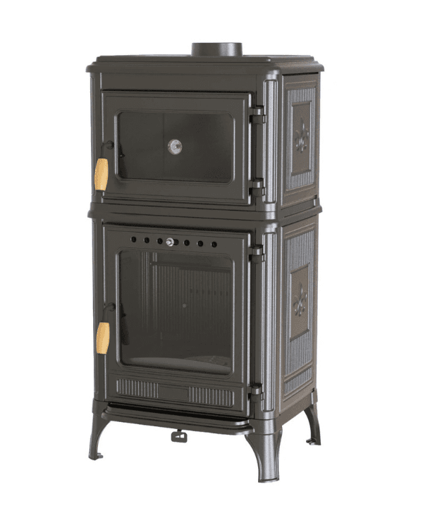 Hoşseven 8010 Döküm Kuzineli Şömine Soba 7.1 kW Fırınlı Odun Sobası 7